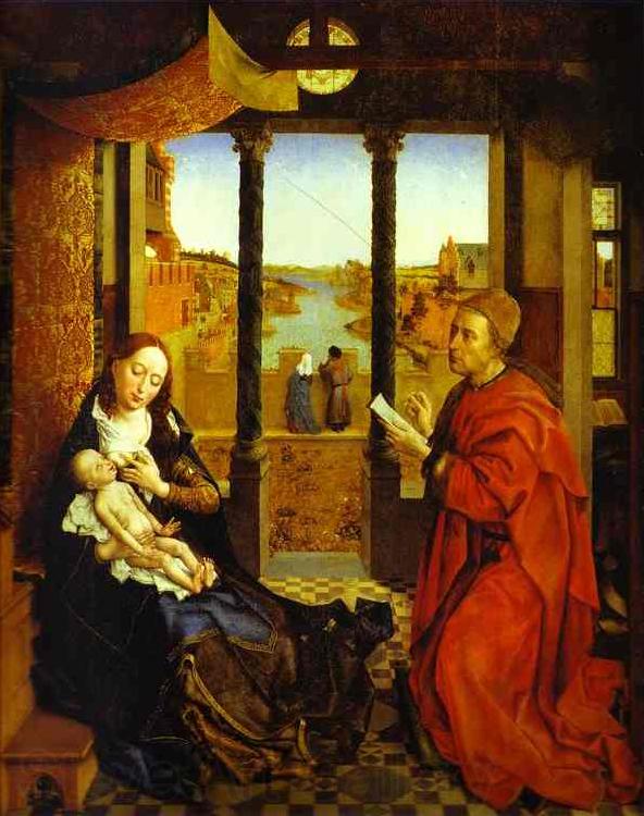Rogier van der Weyden a Portrait of the Virgin Mary, known as St. Luke Madonna Spain oil painting art